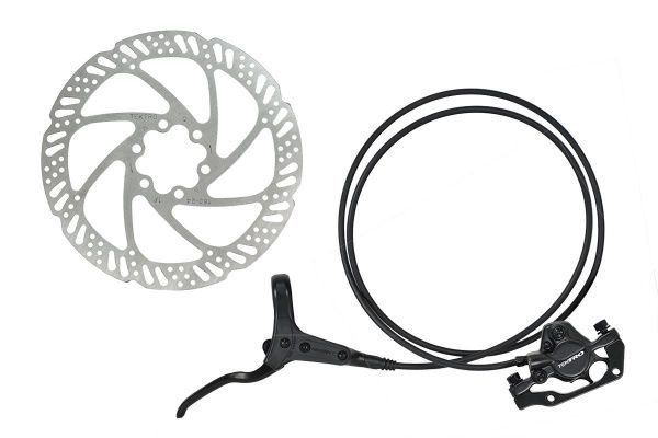 Тормоз дисковый гидравлический,задний Tektro HD-M285R,ручка тор.садапт,ротор IS6 160мм,г\лин 1450мм