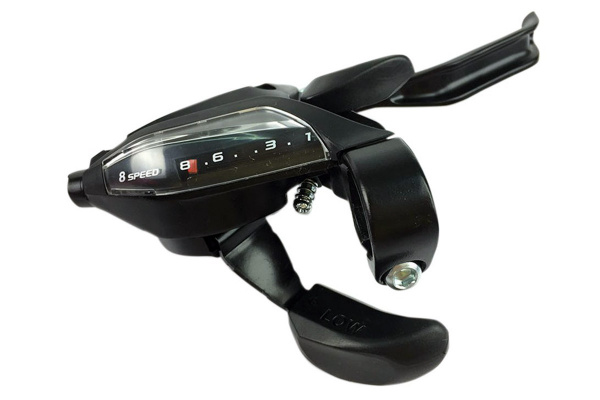 Шифтер/ручка тормоза SHIMANO ASTEF5002RV8ALC, правая, 8-передач,без упаковки,черный